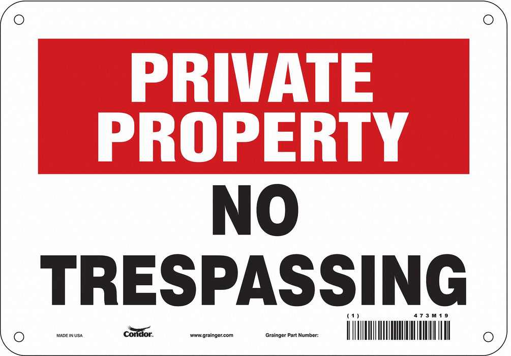 Safety Sign 7 inx10 in Polyethylene