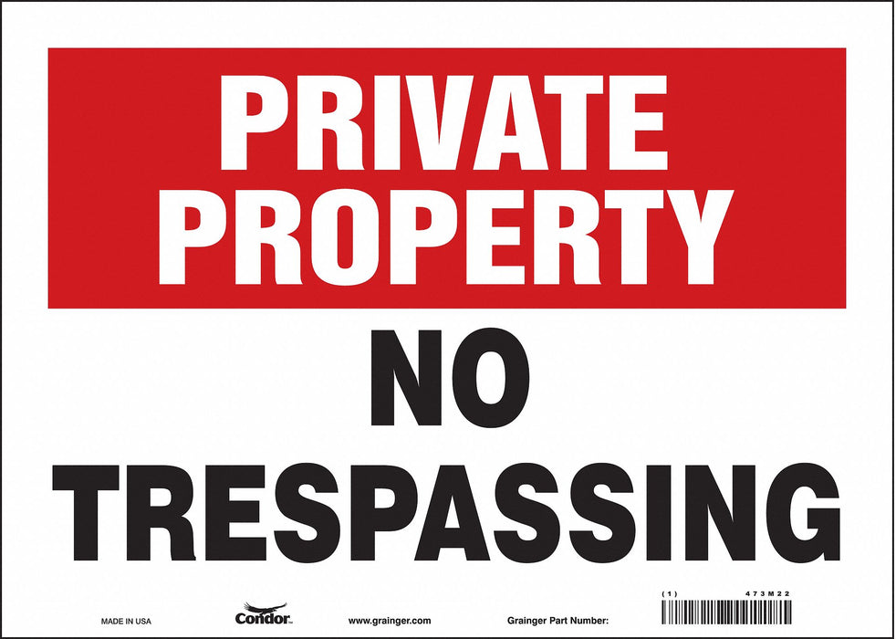 Safety Sign 10 inx14 in Vinyl