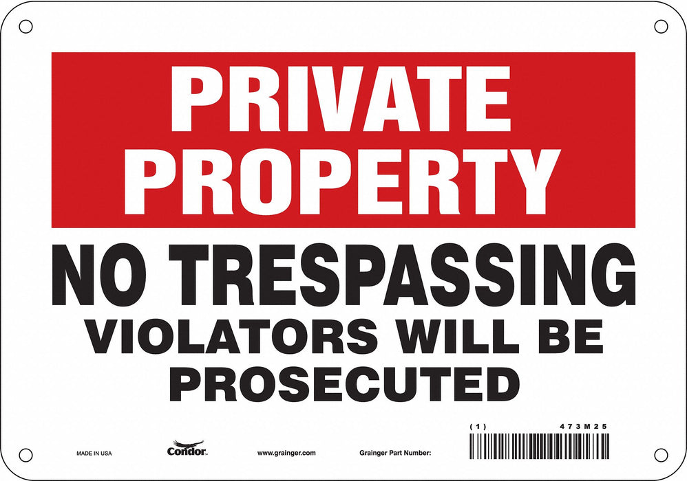 Safety Sign 7 in x 10 in Polyethylene