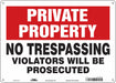 Safety Sign 10 inx14 in Polyethylene