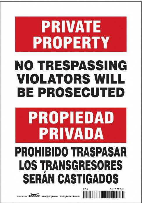 Safety Sign 10 in x 7 in Vinyl