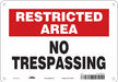 Safety Sign 7 in x 10 in Aluminum