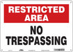Safety Sign 10 inx14 in Aluminum