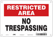 Safety Sign 7 in x 10 in Polyethylene