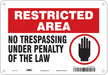 Safety Sign 7 in x 10 in Polyethylene