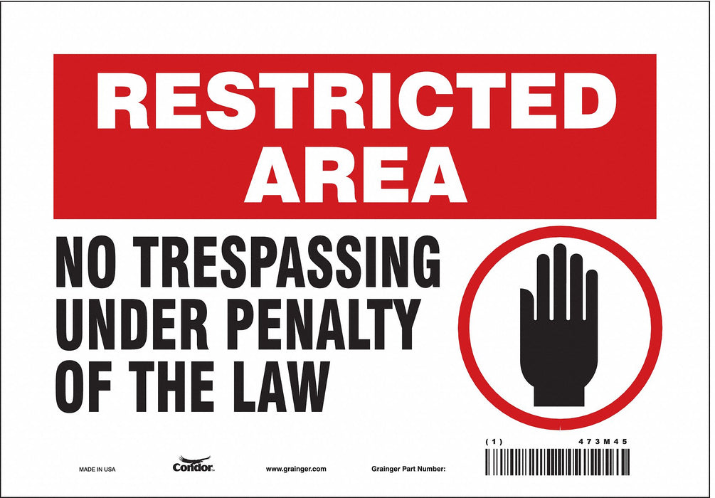 Safety Sign 7 in x 10 in Vinyl