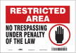 Safety Sign 7 in x 10 in Vinyl