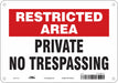 Safety Sign 7 in x 10 in Aluminum