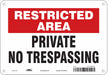 Safety Sign 7 in x 10 in Polyethylene