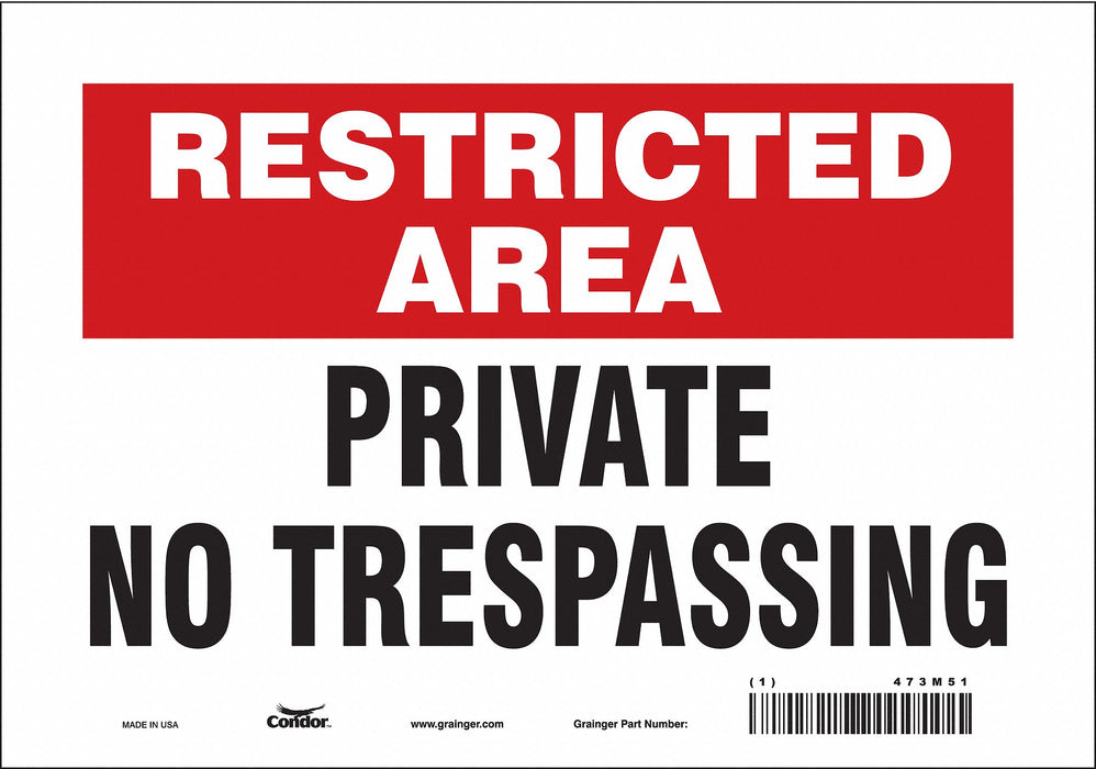 Safety Sign 7 in x 10 in Vinyl