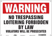 Safety Sign 10 in x 14 in Aluminum