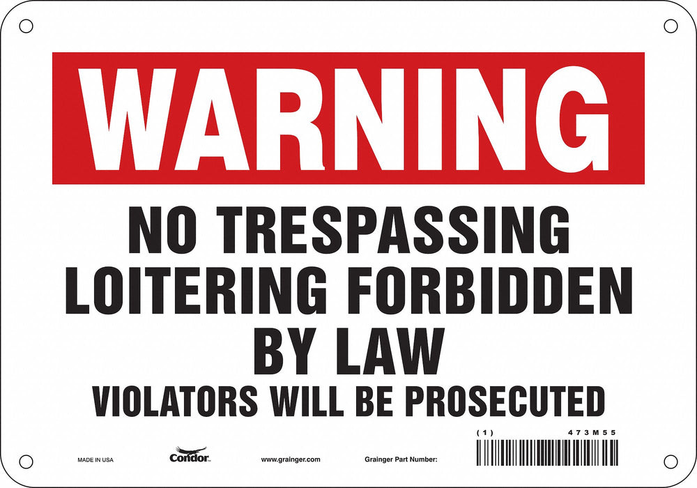 Safety Sign 7 in x 10 in Polyethylene