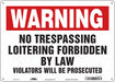 Safety Sign 10 in x 14 in Polyethylene