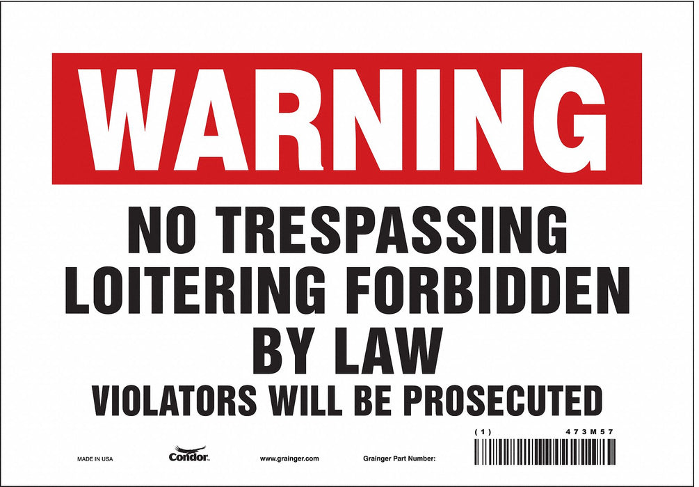 Safety Sign 7 in x 10 in Vinyl
