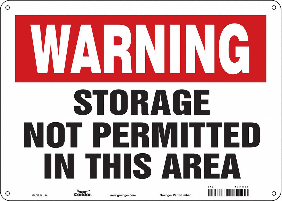 Safety Sign 10 in x 14 in Aluminum