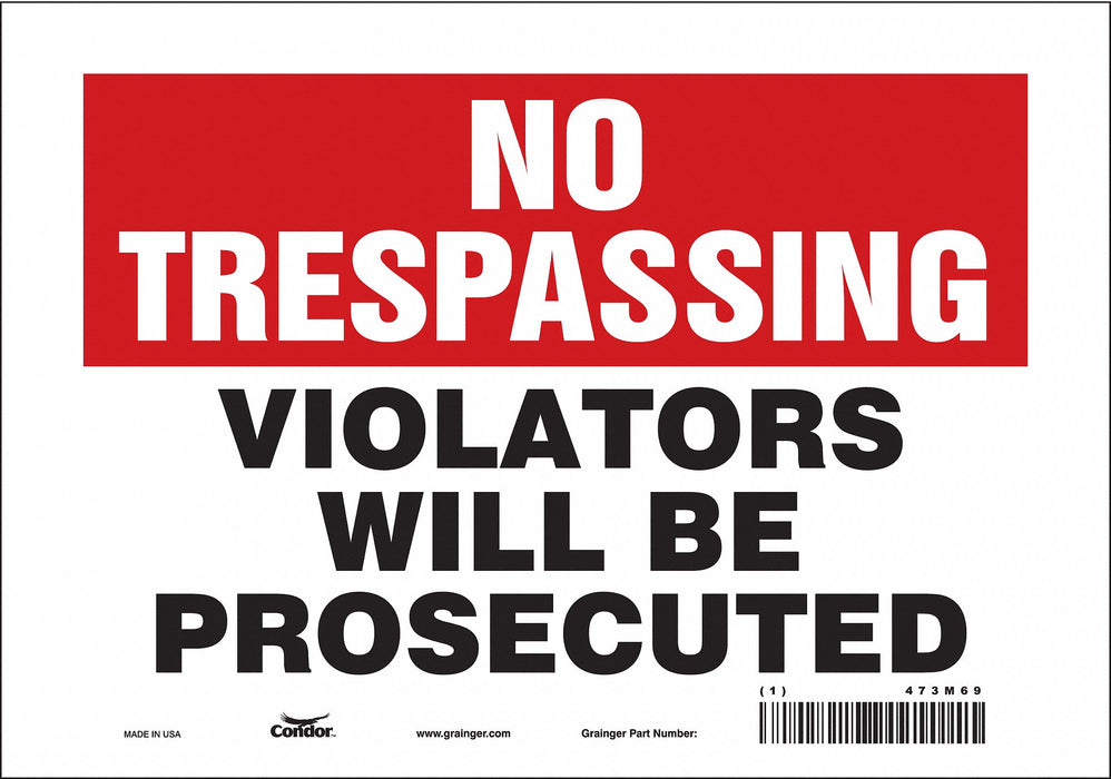 Safety Sign 7 inx10 in Vinyl