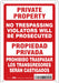 Safety Sign 10 in x 7 in Polyethylene