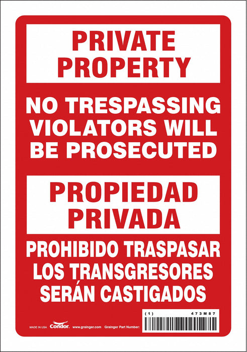 Safety Sign 10 in x 7 in Vinyl