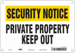 Safety Sign 7 in x 10 in Aluminum