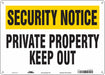 Safety Sign 10 in x 14 in Aluminum