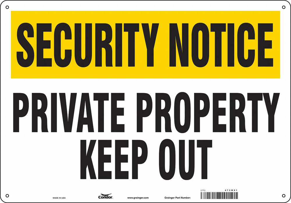Safety Sign 14 inx20 in Aluminum
