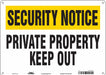 Safety Sign 10 in x 14 in Polyethylene