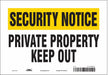 Safety Sign 7 inx10 in Vinyl