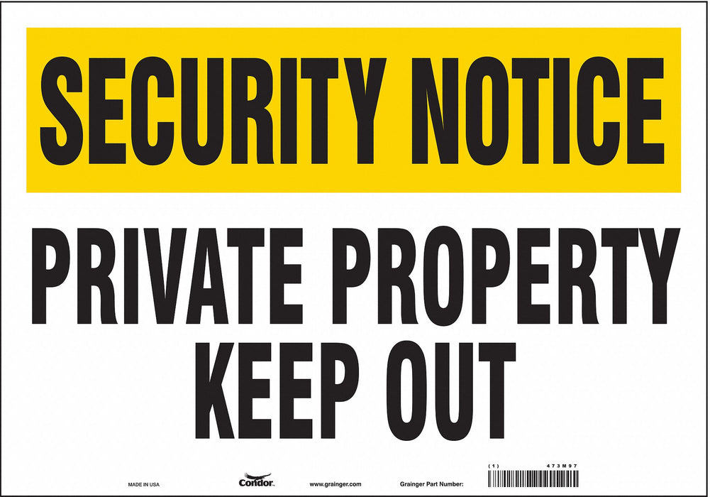 Safety Sign 14 in x 20 in Vinyl