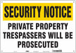 Safety Sign 14 inx20 in Aluminum
