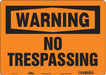 Safety Sign 10 in x 14 in Polyethylene