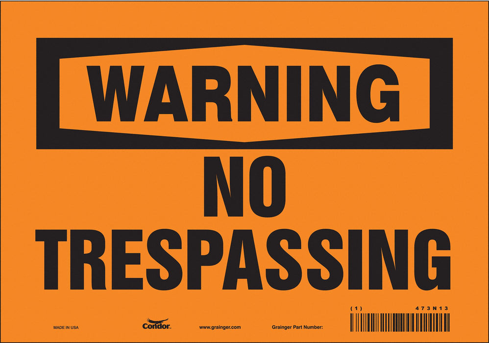 Safety Sign 7 inx10 in Vinyl