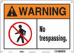Safety Sign 10 in x 14 in Polyethylene