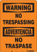 Safety Sign 14 inx10 in Aluminum