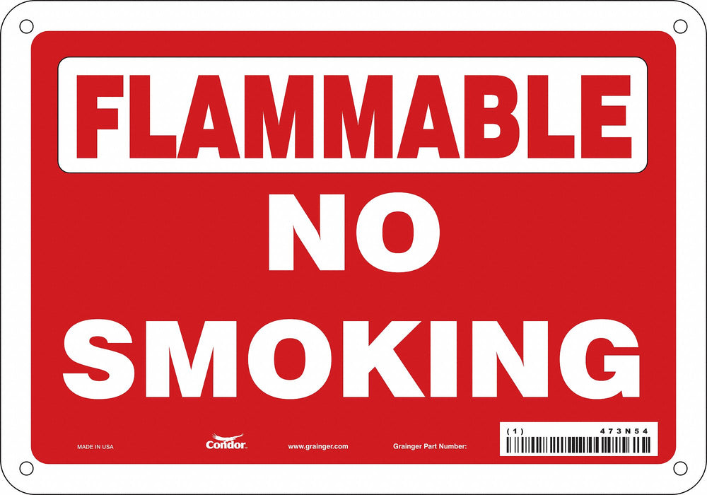 Safety Sign 10 W x 7 H Aluminum
