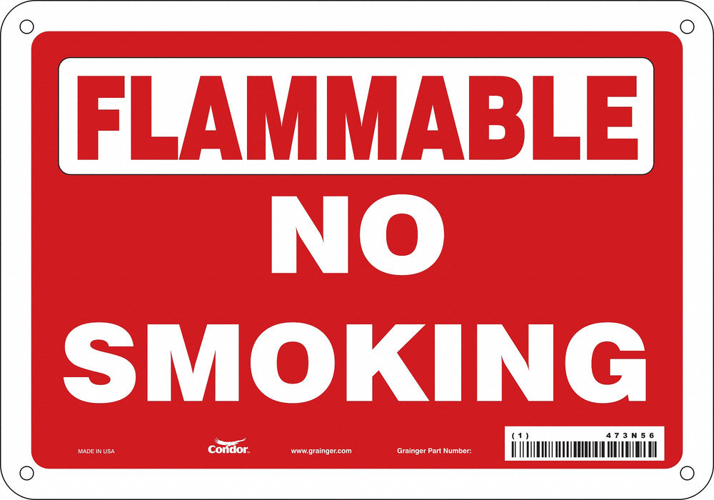Safety Sign 7 inx10 in Polyethylene
