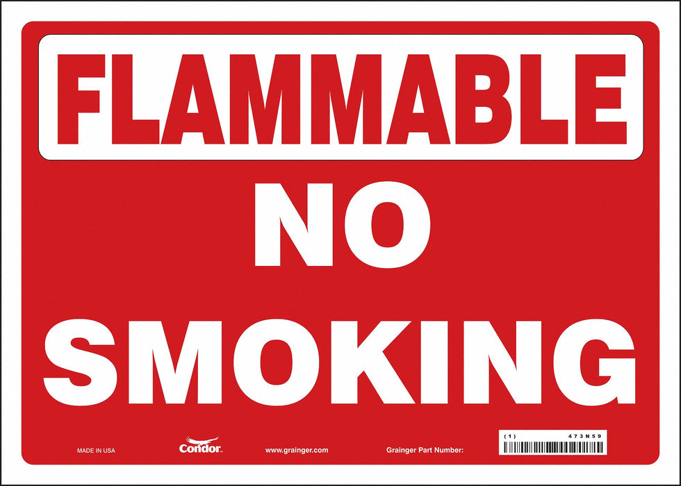Safety Sign 10 inx14 in Vinyl