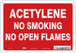 No Smoking Sign 7 in x 10 in Aluminum