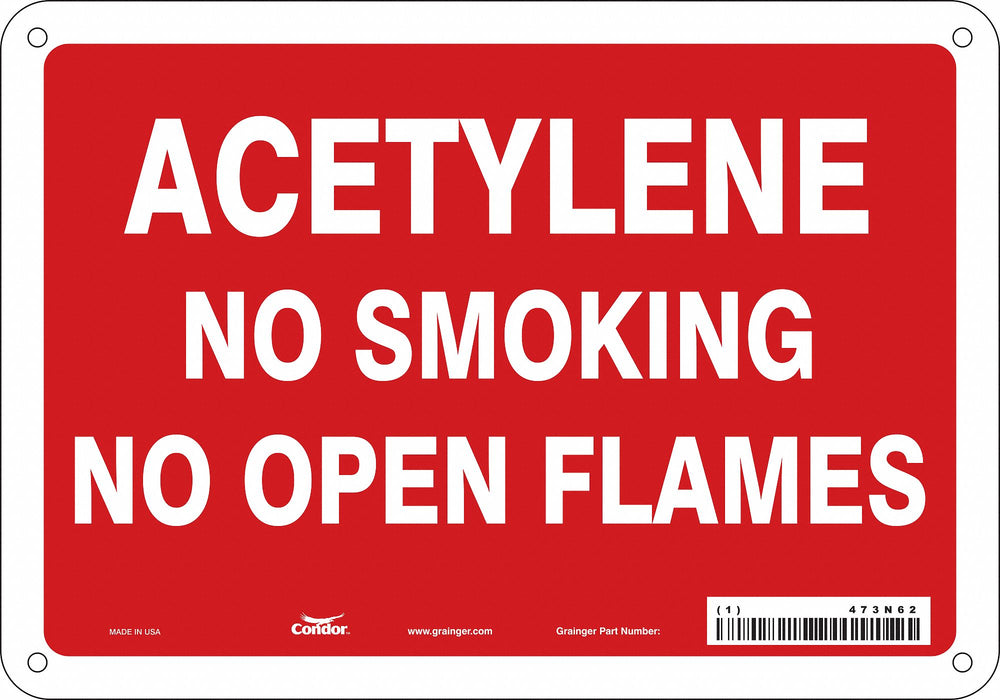 Safety Sign 7 in x 10 in Polyethylene