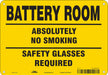 Safety Sign 7 inx10 in Polyethylene