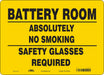 Safety Sign 10 inx14 in Vinyl