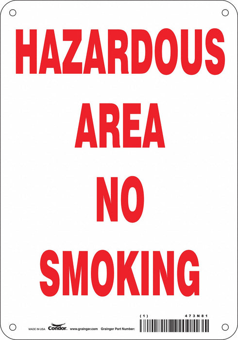 Safety Sign 10 in x 7 in Polyethylene