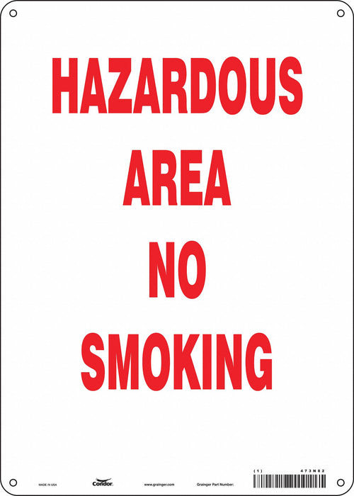 Safety Sign 14 in x 10 in Polyethylene