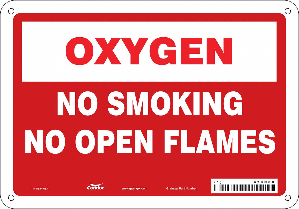 Safety Sign 7 inx10 in Polyethylene