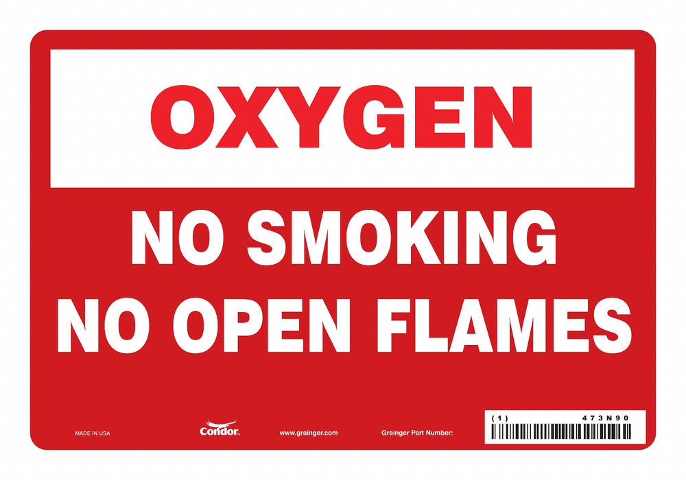 Safety Sign 7 inx10 in Vinyl