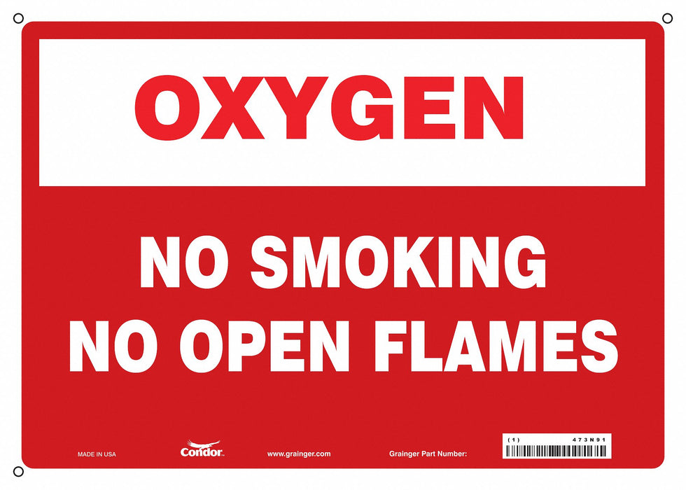 Safety Sign 10 in x 14 in Vinyl