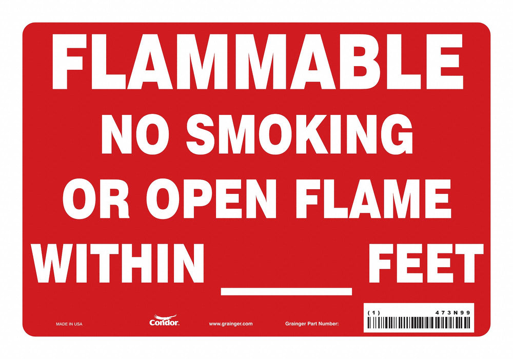 Safety Sign 7 in x 10 in Vinyl