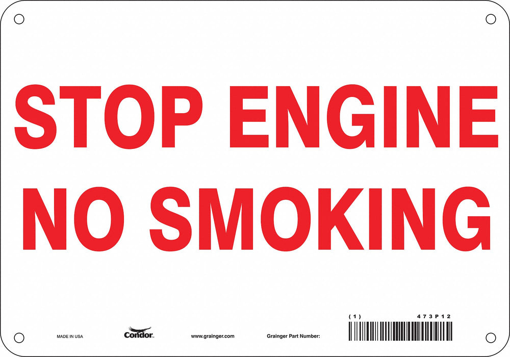 Safety Sign 7 in x 10 in Polyethylene