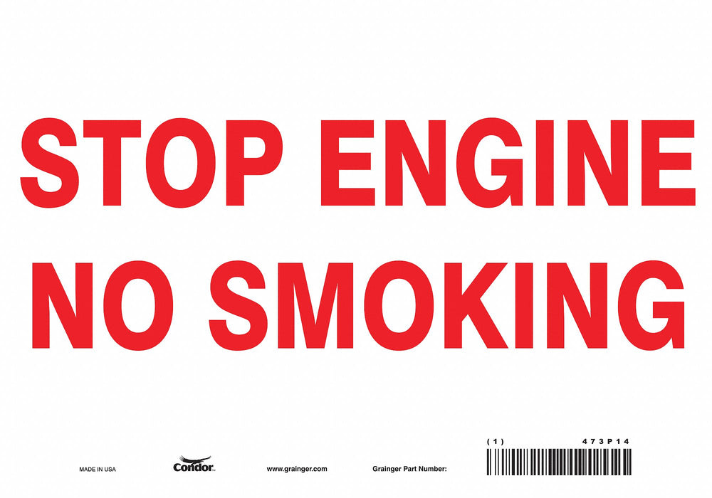 Safety Sign 7 inx10 in Vinyl