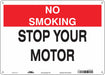 Safety Sign 10 inx14 in Polyethylene