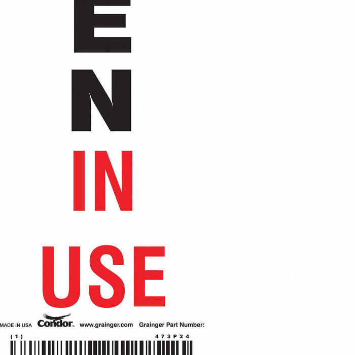 Safety Sign 10in x 3.5in Polyethylene